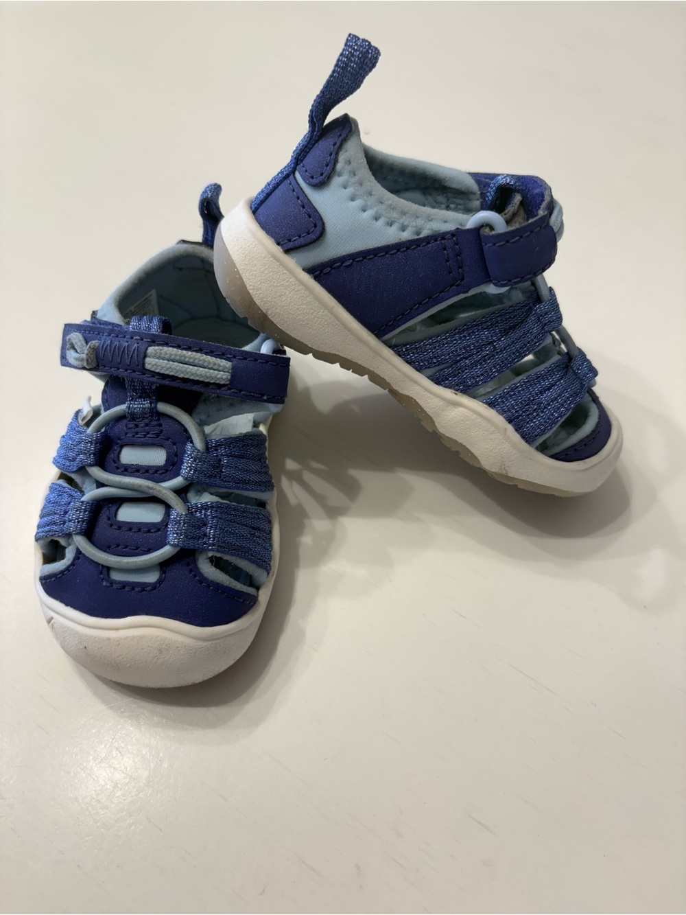 Toddler size 4 Keen Blue Strappy Closed-Toe Sandals - Secure & Breathable
